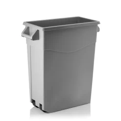 Abfallbehälter, 65 Liter, 61 x 27,5 x 67 cm, mit Griff und 2 Rollen