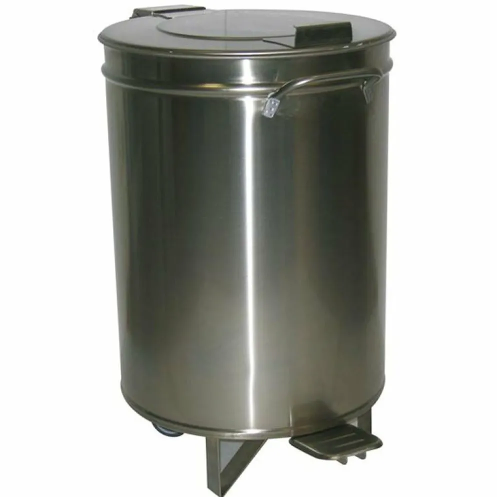 Abfalleimer, 50lt., ø38 cm mit Fußpedal