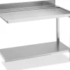 Ablauftisch Breite 120cm mit Grundboden, Anbau rechts