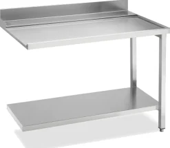 Ablauftisch Breite 120cm mit Grundboden, Anbau rechts