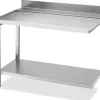 Ablauftisch Breite 120cm mit Grundboden, Anbau links