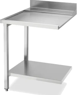Ablauftisch Breite 70cm mit Grundboden, Anbau links