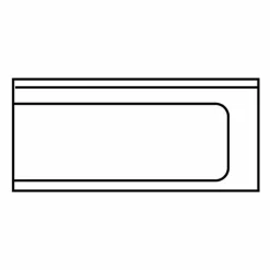 Ablauftisch 1200mm Anbau rechts ohne Grundboden mit Aufkantung