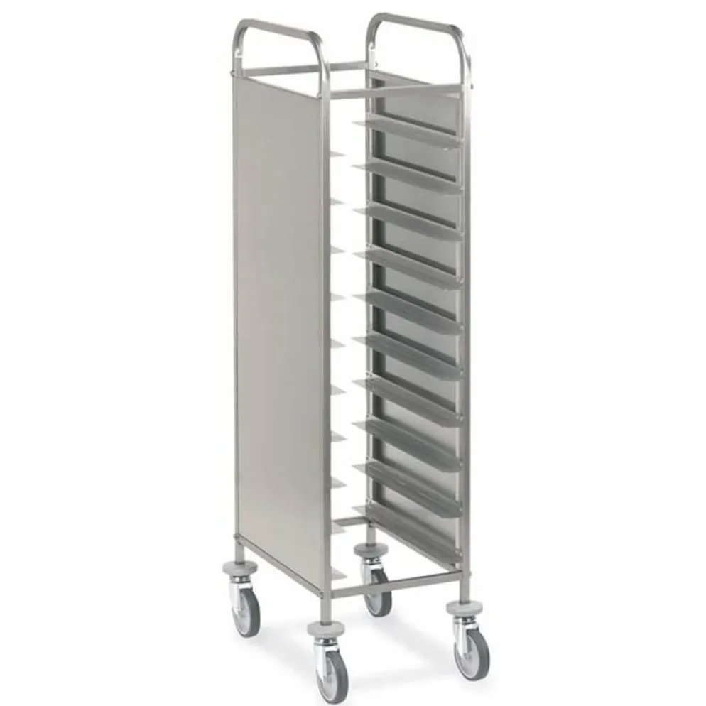 Abräumwagen 520 für 10 Tabletts oder GN Tabletts mit Seitenwand