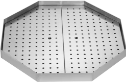 Achteckige Fettwanne für POTIS Gyrosgrill Dönergrill 650x650x50mm