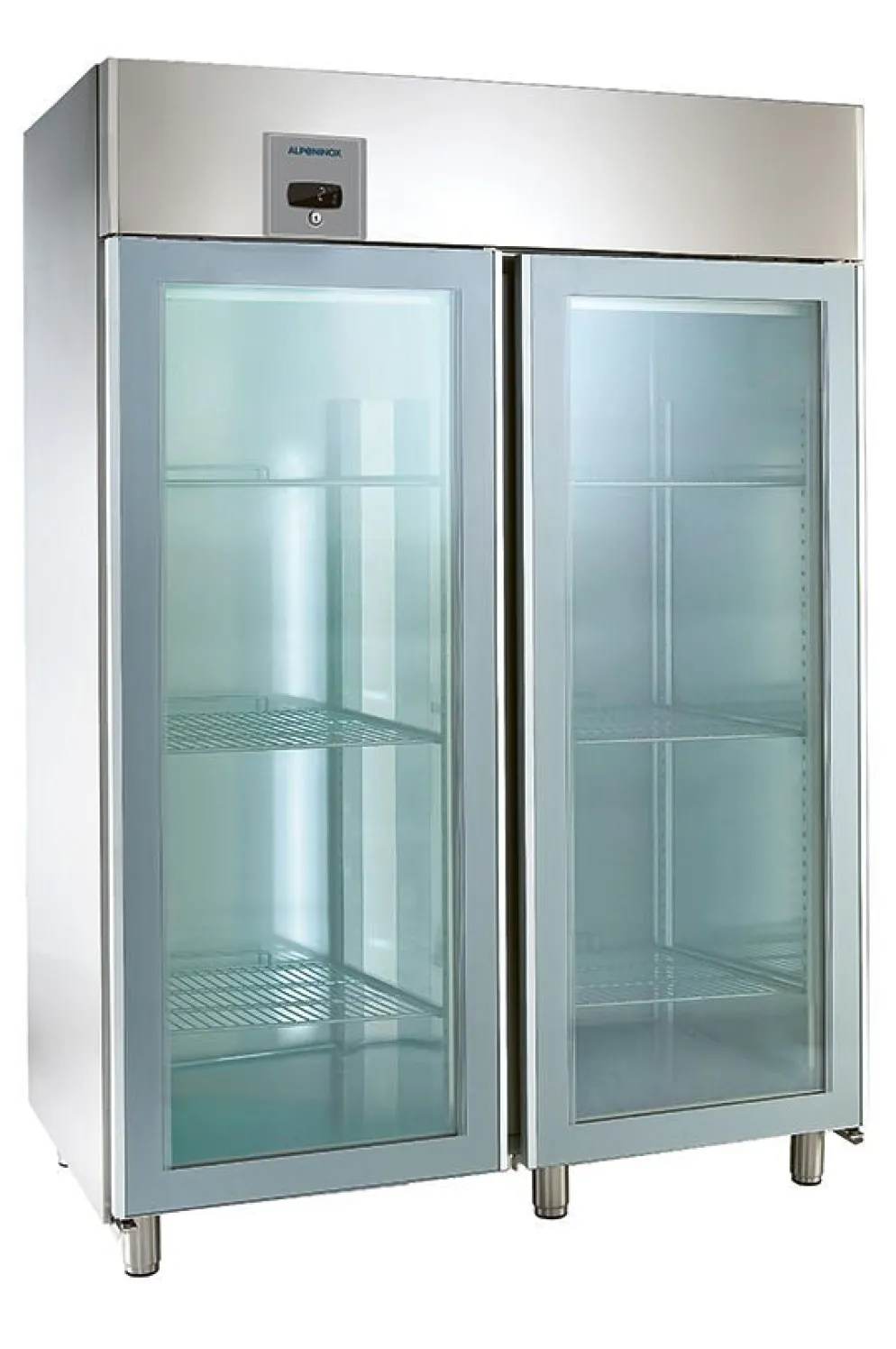 ALPENINOX Glastürkühlschrank KU 1402-G BASE für GN 2/1
