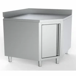 Arbeitstisch Ecke mit Tür und Aufkantung 1000/1000 mm, 700 mm tief