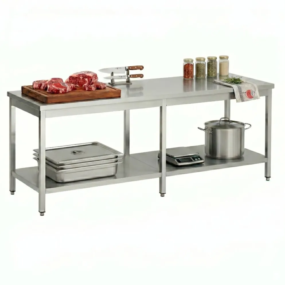 Arbeitstisch 700 Serie mit Grundboden, BxTxH 2600x700x900 mm