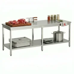 Arbeitstisch 700 Serie mit Grundboden, BxTxH 2200x700x900 mm