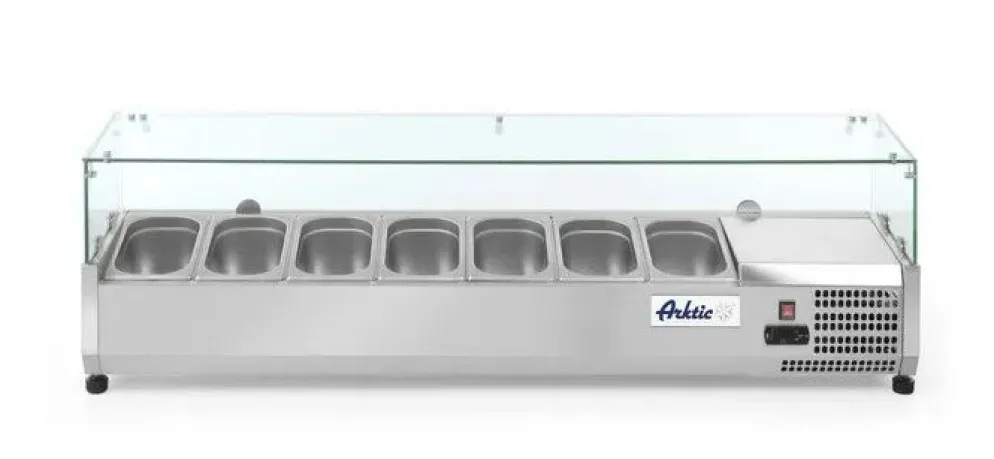 Arktic Aufsatz-Kühlvitrine für 7x GN 1/4 Behälter