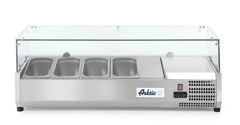 Arktic Aufsatz-Kühlvitrine für 4x GN 1/3 Behälter
