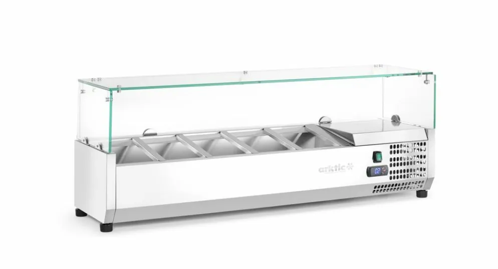 Arktic Aufsatz-Kühlvitrine für 5x GN 1/4
