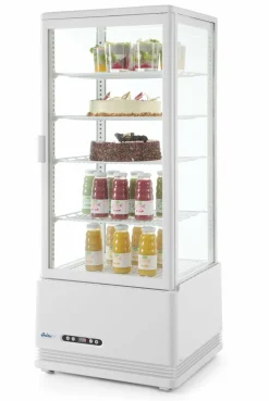 ARKTIC Aufsatz-Vitrine weiss 98L Anti-Beschlag höhe 1116mm