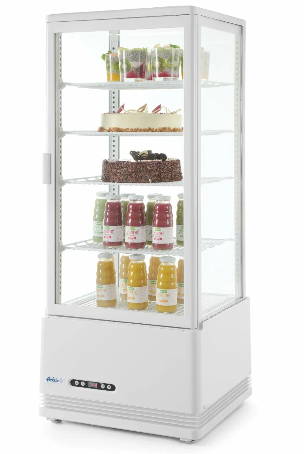 ARKTIC Aufsatz-Vitrine weiss 98L Anti-Beschlag höhe 1116mm