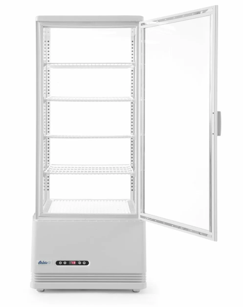 ARKTIC Aufsatz-Vitrine weiss 98L Anti-Beschlag höhe 1116mm