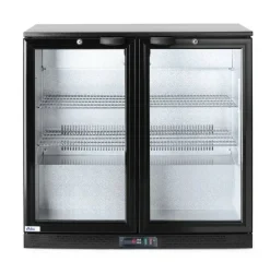 Arktic Barkühlschrank doppelte Glastür Rückseite 900 mm