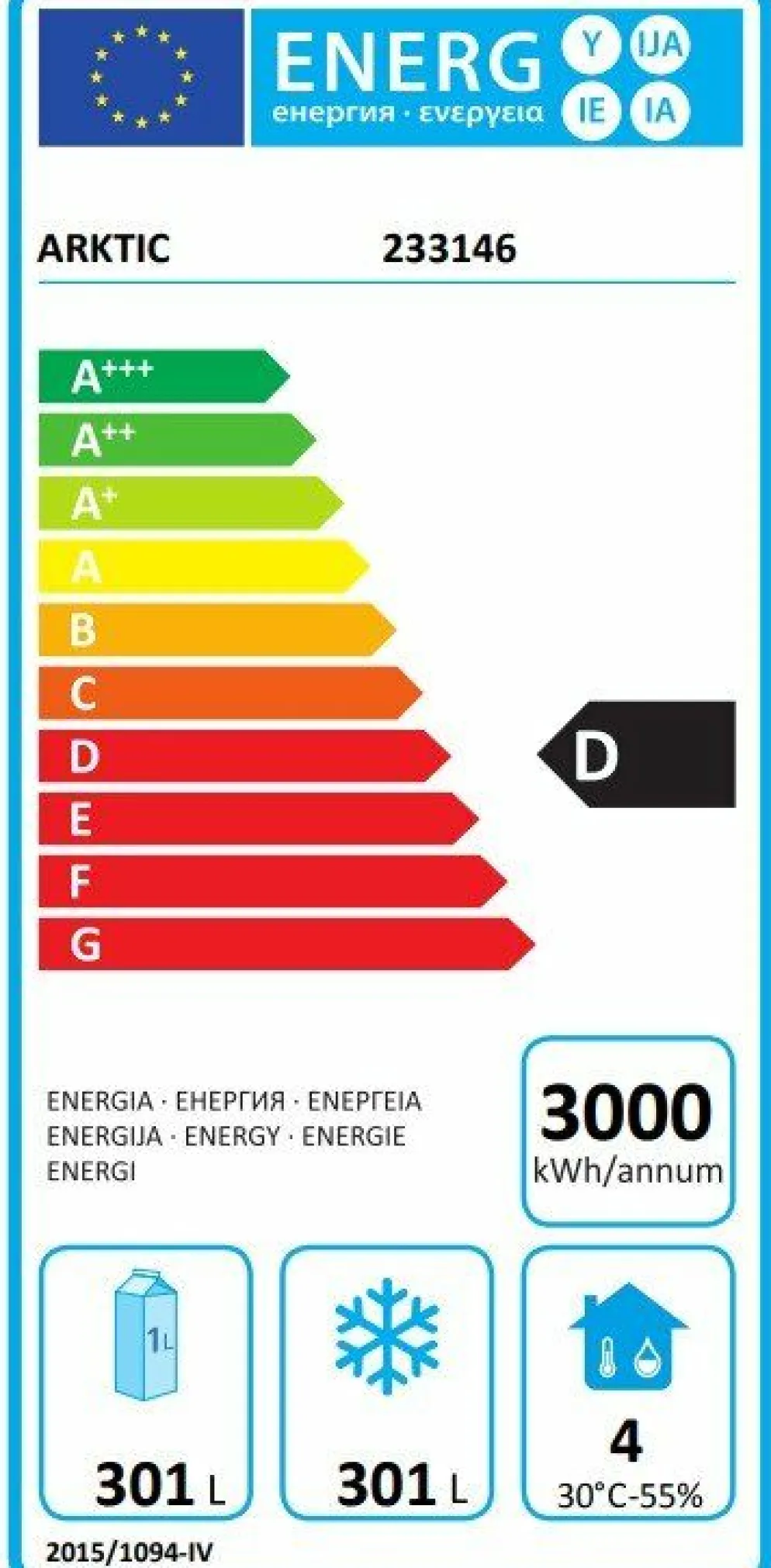 Arktic Edelstahl Kühl- und Gefrierschrank Profi Line 420 + 420 Liter