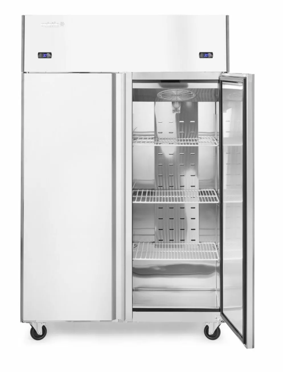 Arktic Edelstahl Kühl- und Gefrierschrank Profi Line 420 + 420 Liter