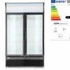 ARKTIC Glastür Kühlschrank mit Leuchtkasten 618L