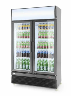 ARKTIC Glastür Kühlschrank mit Leuchtkasten 618L