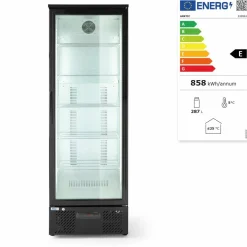 ARKTIC Glastürkühlschrank 1-türig 287L