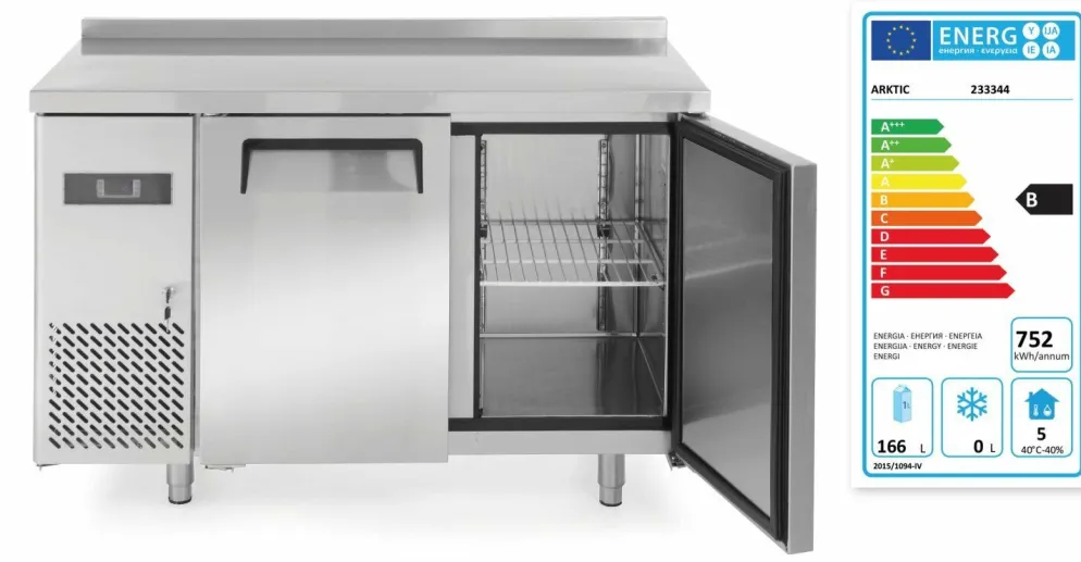ARKTIC Kühltisch zweitürig Kitchen Line, 1200mm