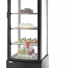 ARKTIC Kühlvitrine schwarz 270L Anti-Beschlag, Höhe 1913mm