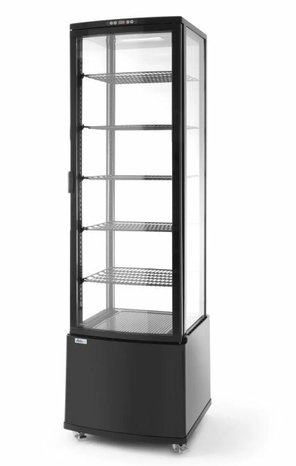 ARKTIC Kühlvitrine schwarz 270L Anti-Beschlag, Höhe 1913mm