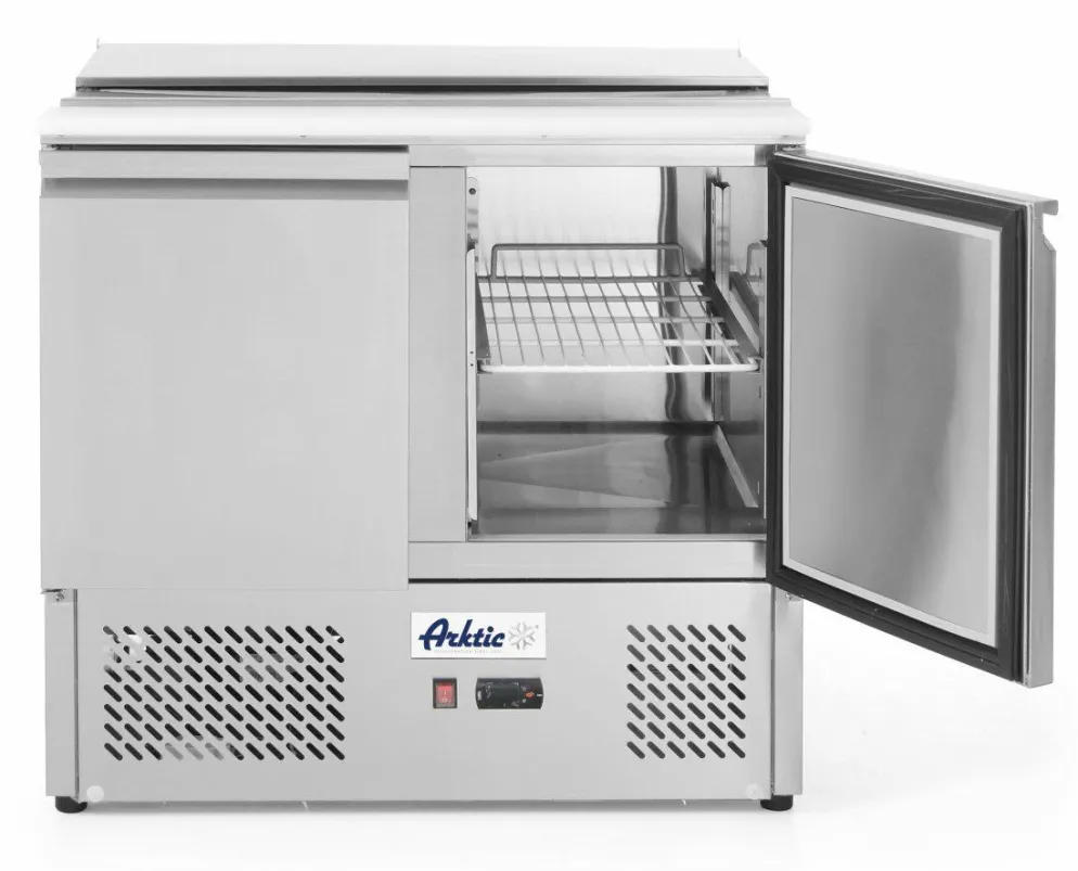 ARKTIC Saladette Kühltisch 2-türig 300L, Breite 900mm