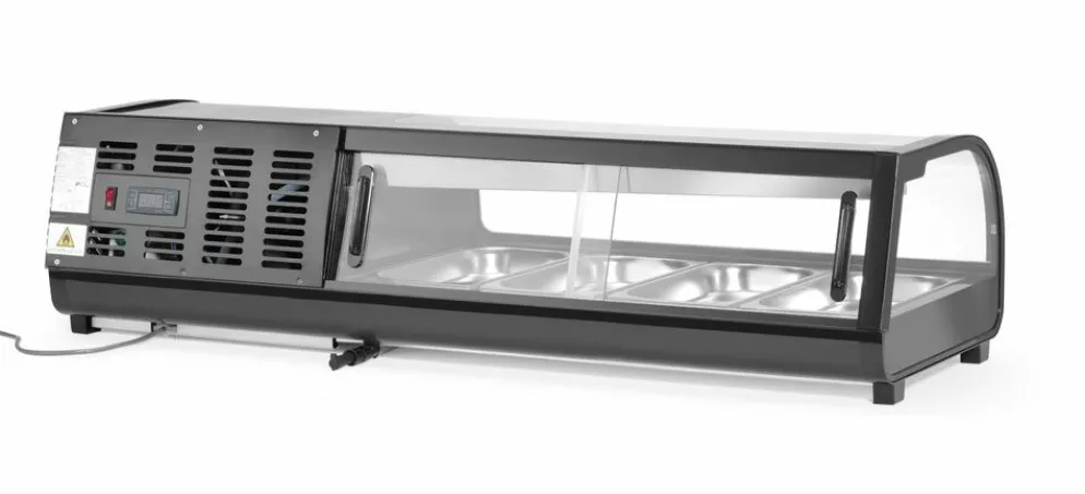 Arktic Sushi-Kühlvitrine 4x GN 1/3, 1177 x 426 x 296 mm