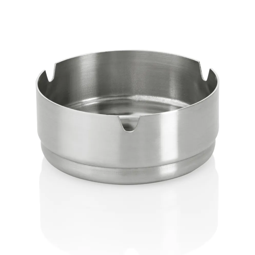 Aschenbecher, Ø 8 cm, Chromnickelstahl