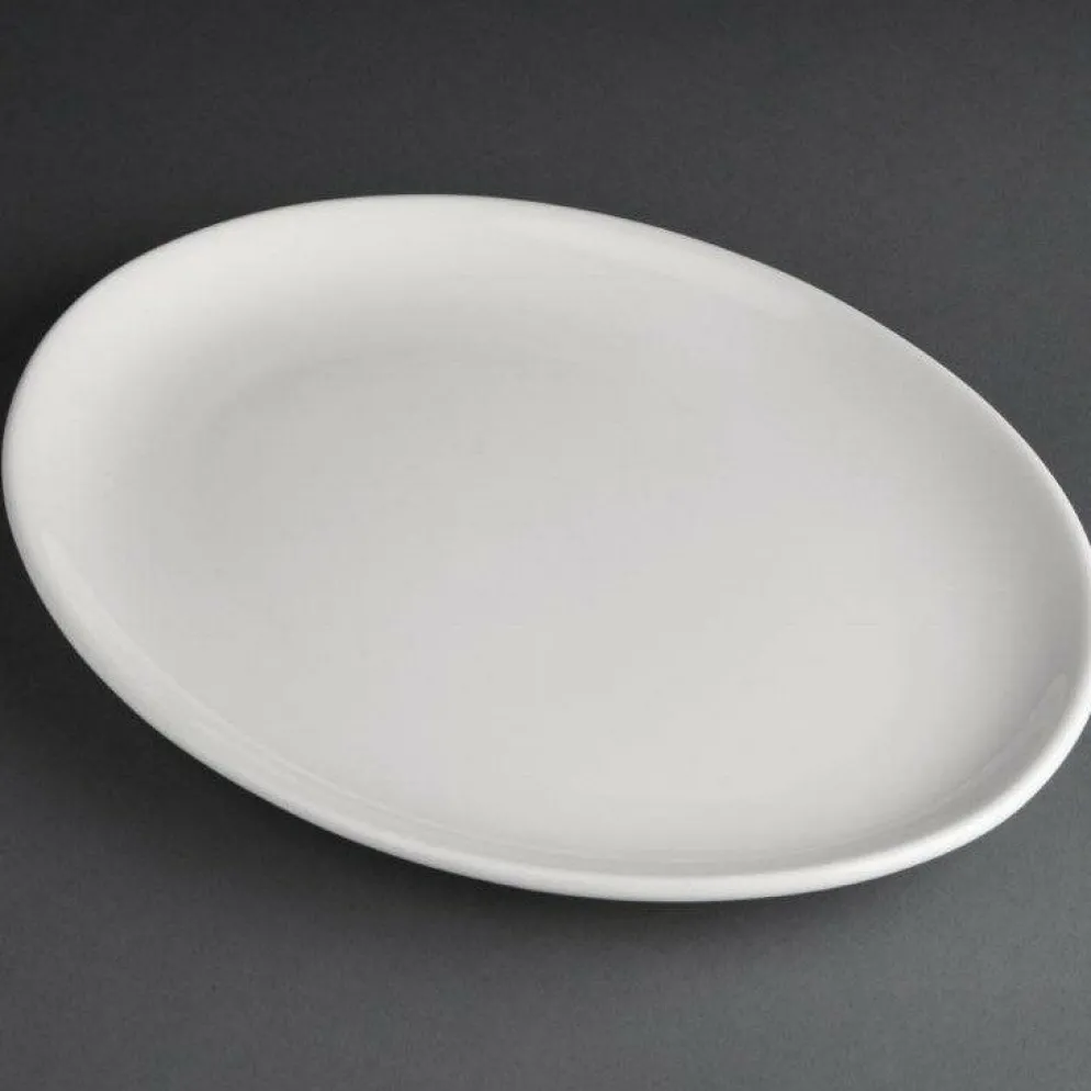 Athena Hotelware ovale Coupteller 30,5cm (6 Stück)