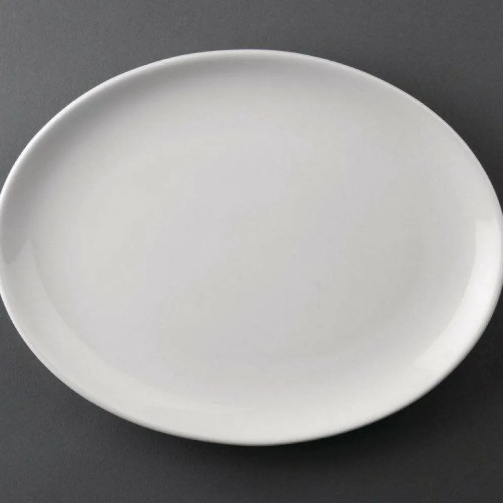 Athena Hotelware ovale Coupteller 25,4cm (12 Stück)