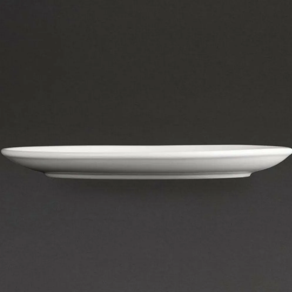 Athena Hotelware ovale Coupteller 25,4cm (12 Stück)