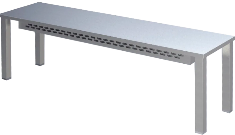 Aufsatzbord 1 Etage Breite 100cm mit Wärmemodul