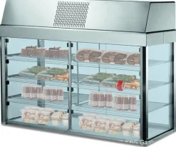 Aufsatz Kühlvitrine Kühlplatte C-AKV, 1455x635x1150mm