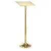 Auslagepult Infopult 44x34,5x118cm, Goldfarbe