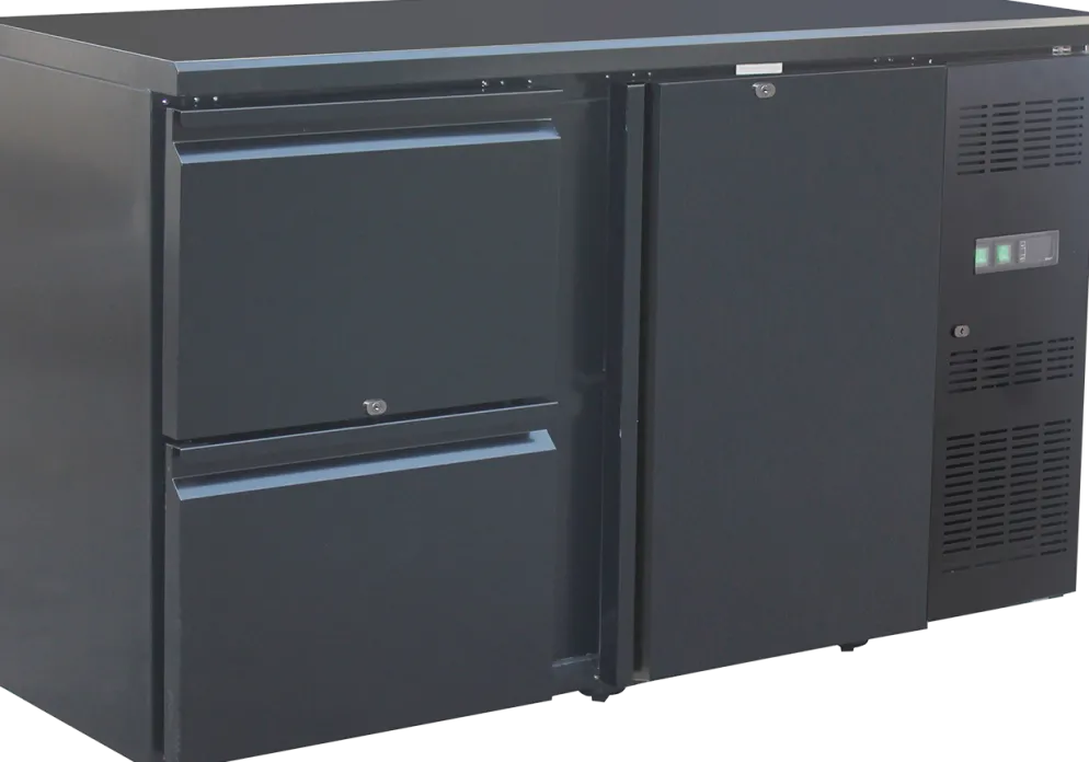 Backbar BB 152 mit 2 Schubladen und 1 Volltür, Umluftkühlung, 1462 mm