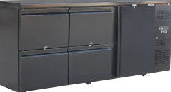 Backbar BB 204 mit 4 Schubladen und 1 Volltür, Umluftkühlung, 2002 mm