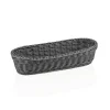 Baguettekorb WEAVER PRO Systemkörbe, 40 x 16 x 8 cm, oval, grau, Polypropylen