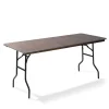 Bankettisch/Klapptisch holz rechteckig 122x76 cm