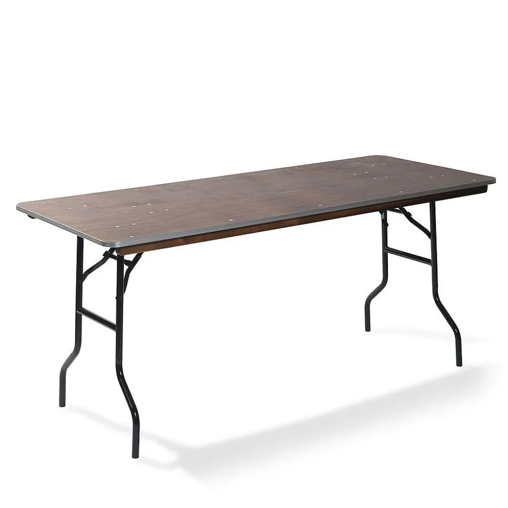 Bankettisch/Klapptisch holz rechteckig 122x76 cm