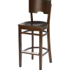 Barhocker Caya-H, Multiplex-Sitz, Nussbaum Dunkel
