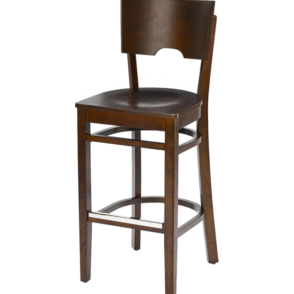 Barhocker Caya-H, Multiplex-Sitz, Nussbaum Dunkel