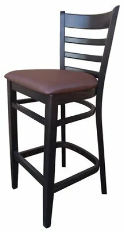 Barhocker David 200H Sitz braun; Beizton Wenge