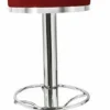 Barhocker Lindo mit Rückenlehne, Farbe rot