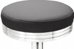 Barhocker Oval, Farbe schwarz