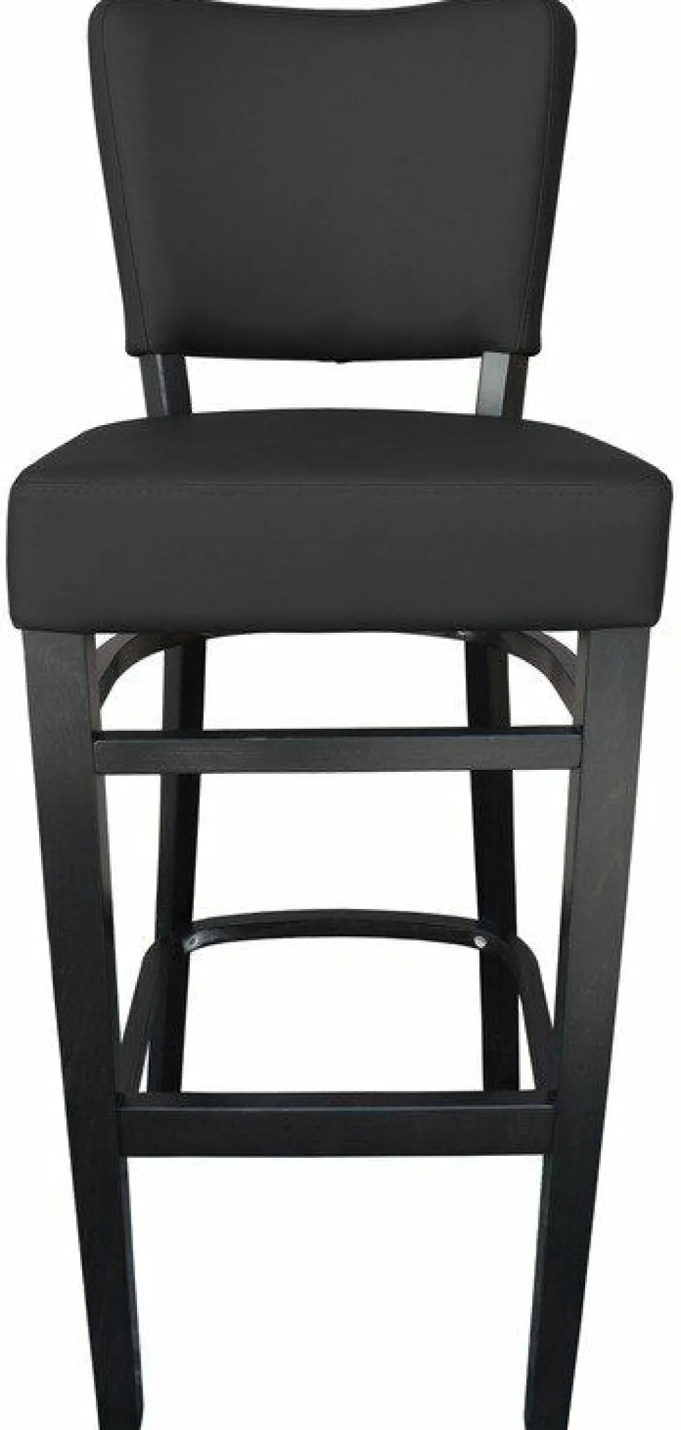 Barhocker Randy-H Sitz in schwarz, Beizton Wenge