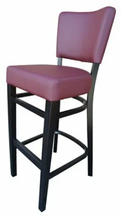 Barhocker Randy Sitz bordeaux, Beizton in Wenge