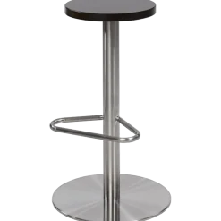 Barhocker Stima 1 mit Fußraste und Massivholzsitz